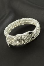 Yılan Savaroski Bileklik-Gümüş Rengi