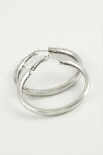 Boru Halka Küpe 5,5 cm-Gümüş Rengi - Görsel 2