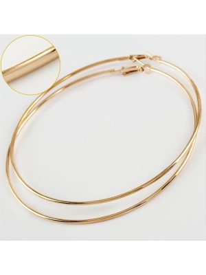 İnce Boru Metal Halka Küpe 8-9-10 cm-9 cm