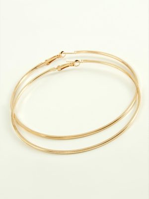 Ezme Metal Halka Küpe 8-9-10 cm-8 cm