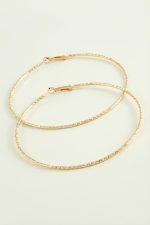 Zikzak Burgulu Metal Halka Küpe 8-9-10 cm-8 cm