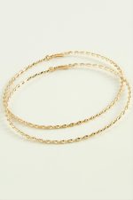 Burgulu Metal Halka Küpe 8-9-10 cm-8 cm - Görsel 2