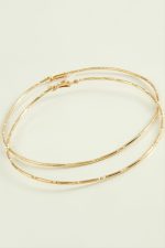 Çizgili Metal Halka Küpe 8-9-10 cm-10 cm