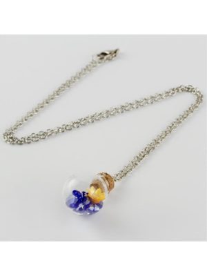 Fanus Canlı Kolye-Gümüş Rengi