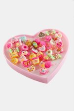 Karışık Plastik Çocuk Yüzük 1 Adet-Pembe - Görsel 3