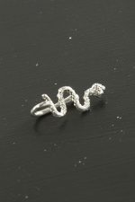 Yılan Tragus Piercing 1 Adet-Gümüş Rengi - Görsel 2