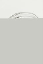 Düz Metal Halka Küpe 6 Adet-Gümüş Rengi - Görsel 2