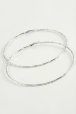 Noktalı Metal Halka Küpe 8-9-10 cm-8 cm - Görsel 2