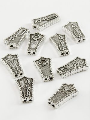 Karışık Desenli Tesbih İmame Aparatı 50 Gram-Gümüş Rengi