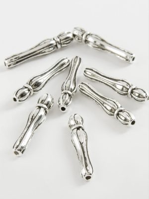 Çizgili Tesbih İmame Aparatı 50 Gram-Gümüş Rengi