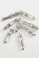 Çizgili Tesbih İmame Aparatı 50 Gram-Gümüş Rengi - Görsel 2