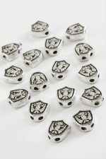 Çift Başlı Kartal Tesbih Ara Aparatı 50 Gram-Gümüş Rengi - Görsel 2