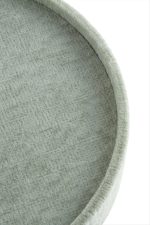 Yuvarlak Ahşap Anfora Kumaş Piercing Küpelik 20 cm-Krem - Görsel 2