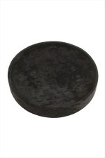 Yuvarlak Ahşap Anfora Kumaş Piercing Küpelik 20 cm-Siyah - Görsel 3