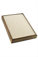 Ahşap Anfora Kumaş Piercing Küpelik 18X24 cm-Sütlü Kahve - Görsel 3