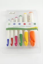 6 Adet Plastik Tığ 7-8-10-12-15-20 mm-Beyaz - Görsel 3