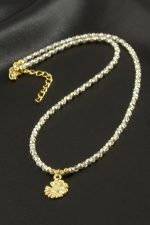 Papatya Kristal Kolye-Sarı - Görsel 2