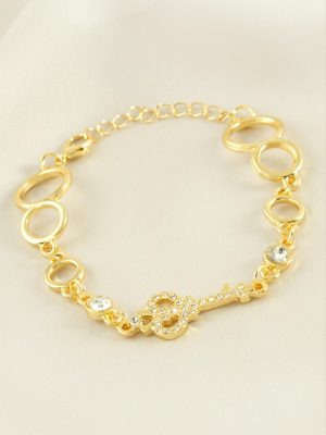 Anahtar Taşlı Bileklik-Sarı