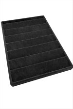 Dik Anfora Kumaş Küpelik 24X34-Siyah - Görsel 2