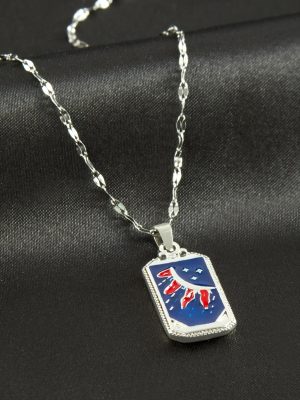 Lüks Çelik Tarot Kolye-Gümüş Rengi