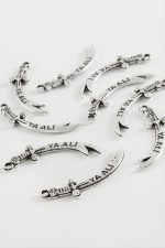 Zülfikar Kılıç Tesbih Aparatı 50 Gram-Gümüş Rengi