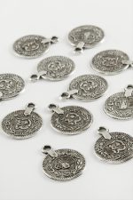 2 cm Tuğra Para Tesbih Aparatı 50 Gram-Gümüş Rengi