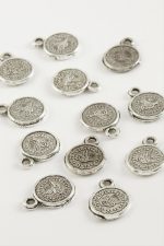 1,5 cm Tuğra Para Tesbih Aparatı 50 Gram-Gümüş Rengi - Görsel 2