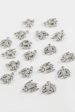 Çifft Başlı Kartal Tesbih Aparatı 50 Gram-Gümüş Rengi - Görsel 2