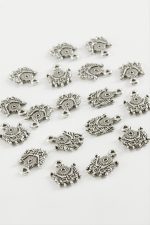 Osmanlı Bayrağı Tesbih Aparatı 50 Gram-Gümüş Rengi - Görsel 2