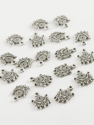 Osmanlı Bayrağı Tesbih Aparatı 50 Gram-Gümüş Rengi