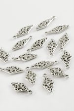 Köşeli Tesbih Püskül Aparatı 50 Gram-Gümüş Rengi - Görsel 2