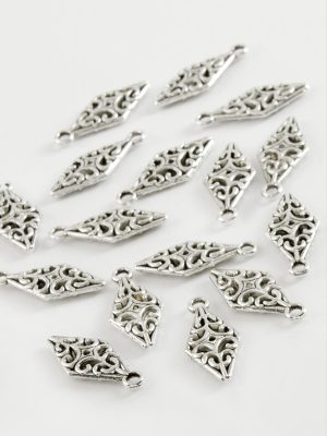 Köşeli Tesbih Püskül Aparatı 50 Gram-Gümüş Rengi