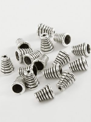 1 cm Çizgili Tesbih Ara Aparatı 50 Gram-Gümüş Rengi