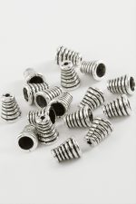 1 cm Çizgili Tesbih Ara Aparatı 50 Gram-Gümüş Rengi - Görsel 2