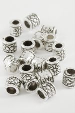 Çiçek Desenli Tesbih Ara Aparatı 50 Gram-Gümüş Rengi - Görsel 2