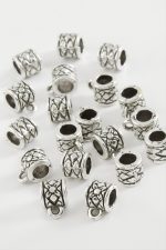 Çiçek Desenli Tesbih Aparatı 50 Gram-Gümüş Rengi - Görsel 2