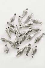 Noktalı Tesbih Püskül Ara Aparatı 50 Gram-Gümüş Rengi