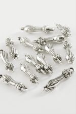 Noktalı Tesbih Püskül Ara Aparatı 50 Gram-Gümüş Rengi