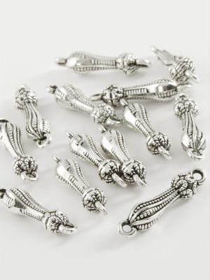 Noktalı Tesbih Püskül Ara Aparatı 50 Gram-Gümüş Rengi