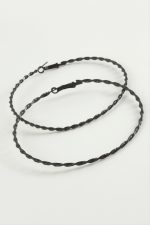 Burgulu Metal Halka Küpe 8-9-10 cm-9 cm