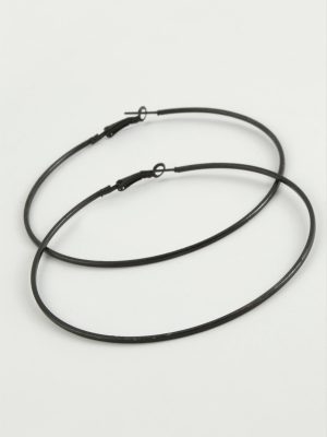 İnce Boru Metal Halka Küpe 8-9-10 cm-9 cm