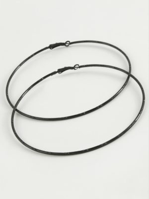 Noktalı Metal Halka Küpe 8-9-10 cm-10 cm