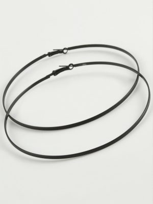 Noktalı Metal Halka Küpe 8-9-10 cm-10 cm