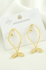 Balık Trend Metal Küpe-Sarı - Görsel 2