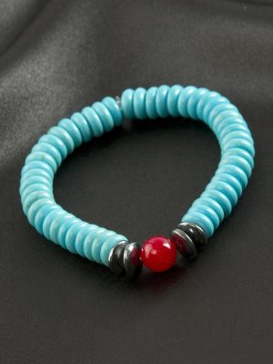 Firuze Ceyt Doğaltaş Bileklik-Turkuaz