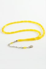 Kapsül Plastik Tesbih 4X10  mm-Sarı - Görsel 2