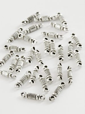 Çizgili Tesbih Ara Aparatı 50 Gram-Gümüş Rengi