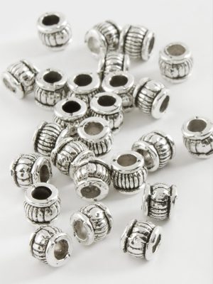 Çizgili Tesbih Ara Aparatı 50 Gram-Gümüş Rengi