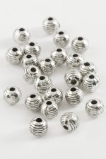 Çizgili Tesbih Ara Aparatı 50 Gram-Gümüş Rengi