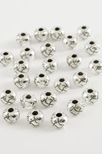 Çizgili Tesbih Ara Aparatı 50 Gram-Gümüş Rengi